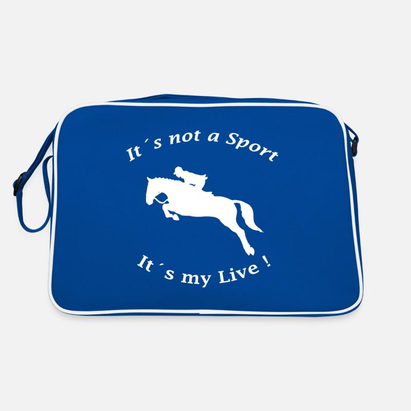 Pferdereiten Geschenk Geschenkideen Retro Tasche