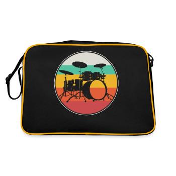 batteur - Sac Retro - noir/or - Dos