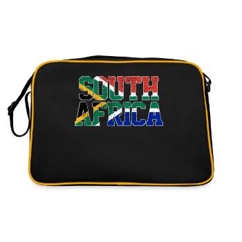 Afrique du Sud - Sac Retro - noir/or - Dos