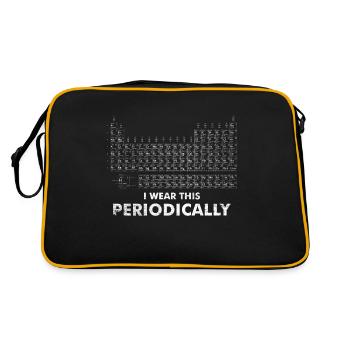 Nerd - Retro Tasche - Schwarz/Gold - Hinten