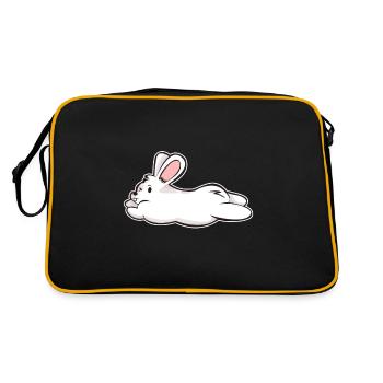 White Rabbit Rabbit Rabbit Comic Gift - Retro Bag - black/gold - Back