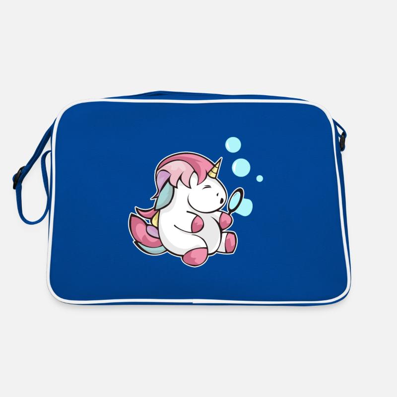 Unicorn soap bubbles blowing glitter child gift Retro Bag