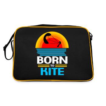 Kiteboard Kite kite-kite-cadeau kite-surf - Sac Retro - noir/or - Dos