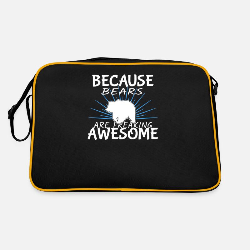 bear - Retro Bag - black/gold