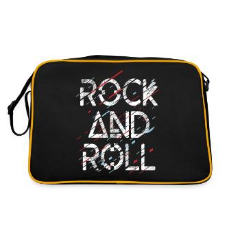 ROCK AND ROLL - Retro Bag - black/gold - Back