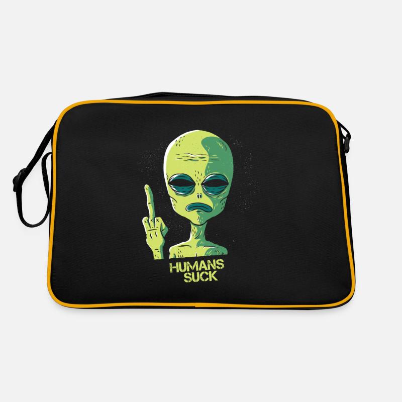 Humans Suck! Retro Tasche