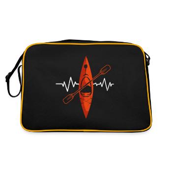 Kajak - Sac Retro - noir/or - Dos