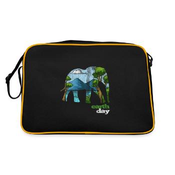 Jour de la Terre - Jour de la Terre - Sac Retro - noir/or - Dos