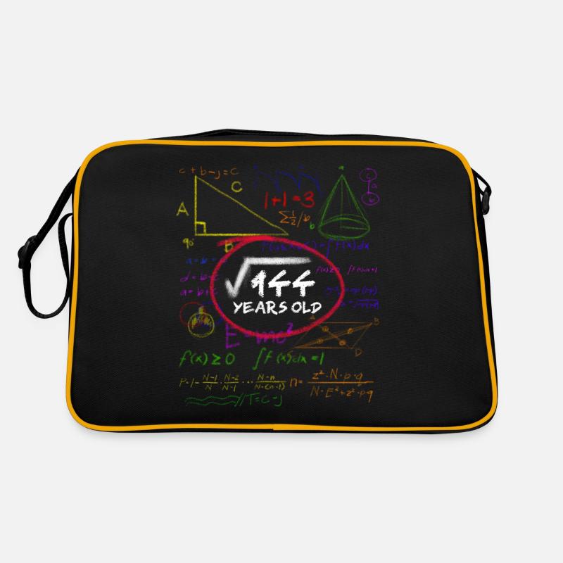 12. Geburtstag Mathe Wurzelrechnung Nerd Retro Tasche