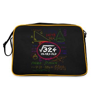 18ème anniversaire Maths Calcul des racines Nerd - Sac Retro - noir/or - Dos