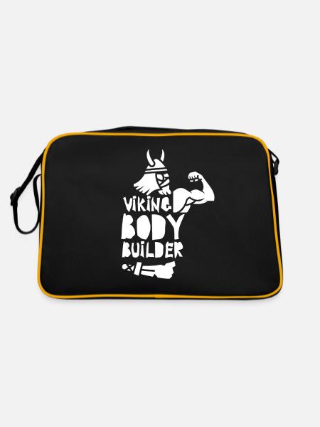Bodybuilding - Sac Retro - noir/or - Dos