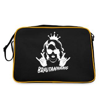 Bridal Attachment JGA Wedding T-Shirt Bachelorettes - Retro Bag - black/gold - Back