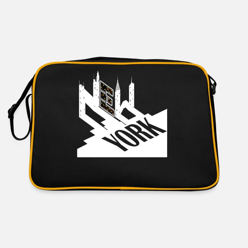 Conception typographique de New York City pour Big Apple Sac Retro