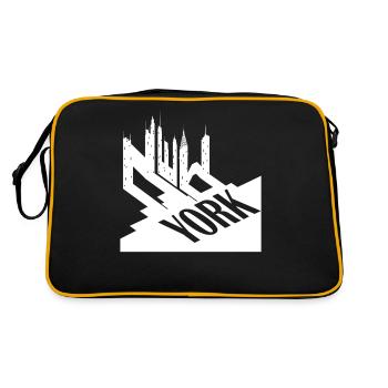 Conception typographique de New York City pour Big Apple - Sac Retro - noir/or - Dos