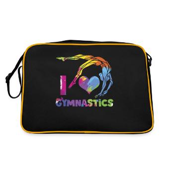 J'adore la gymnastique - Sac Retro - noir/or - Dos