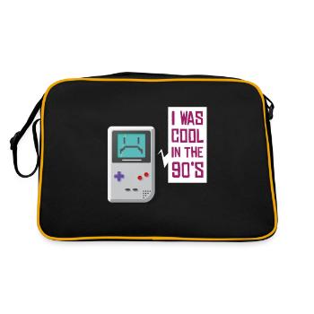 Années 90 costume de fête costume vêtements vêtements - Sac Retro - noir/or - Dos