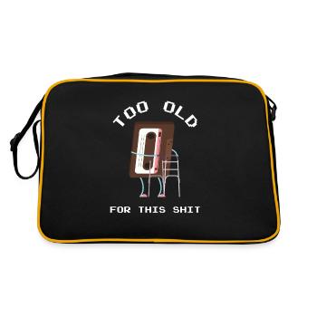 Années 90 costume de fête costume vêtements vêtements - Sac Retro - noir/or - Dos