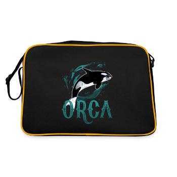 Baleine de baleine - Sac Retro - noir/or - Dos