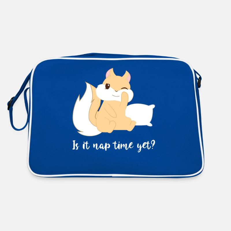 Squirrel - croissants - sleeping - afternoon nap Retro Bag