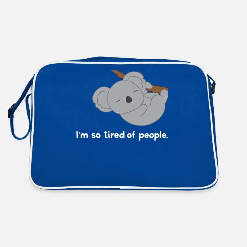 Koala - Koalas - Koalafan - Introvert - Geschenk Retro Tasche
