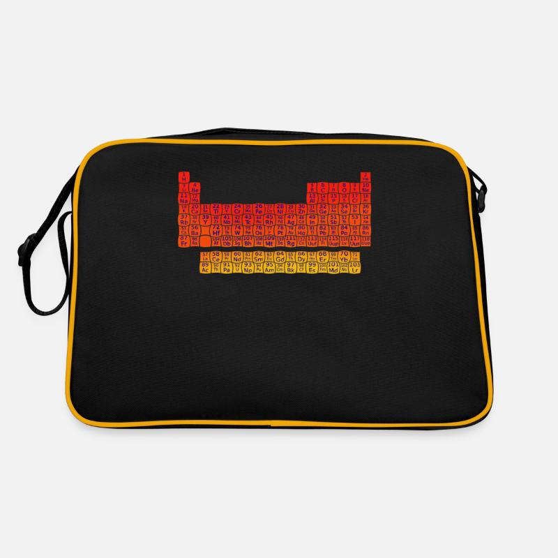 Periodensystem Chemie Elemente Retro Tasche