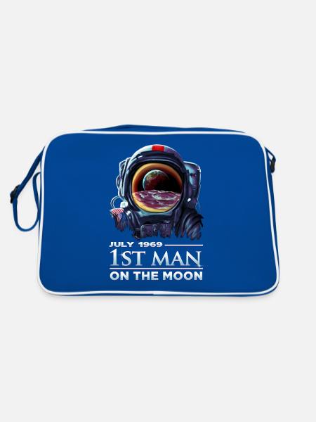 Astronaut 1969 First Man on the Moon - DK Studio - Retro Bag - blue/white - Back
