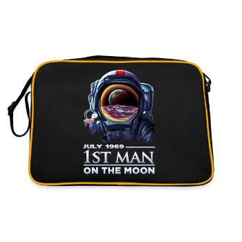 Astronaute 1969 premier homme sur la lune - DK Studio - Sac Retro - noir/or - Dos
