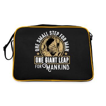 50th Anniversary Apollo 11 Moon Landing Footprint - Retro Bag - black/gold - Back