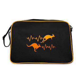 Kangaroo - Retro Bag - black/gold - Back