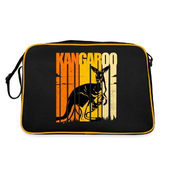 Kangaroo - Retro Bag - black/gold - Back