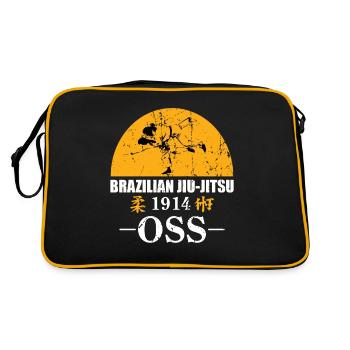 Brésilien Jiu Jitsu Cadeau Arte Suave Oss - Sac Retro - noir/or - Dos