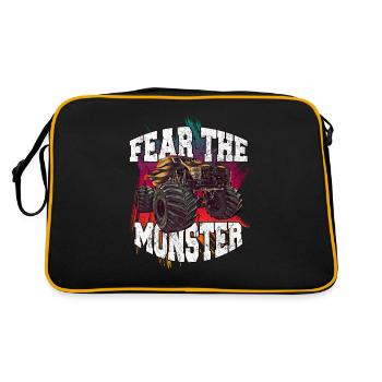 Monstertruck - Retro Tasche - Schwarz/Gold - Hinten