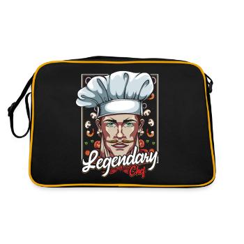 Chefkoch - Retro Tasche - Schwarz/Gold - Hinten