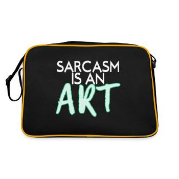 sarcasm - Retro Bag - black/gold - Back