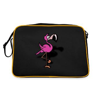 Flamingo Flamingo Flamingo - Retro Bag - black/gold - Back