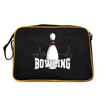 Bowling Bowling cône de sport - Sac Retro - noir/or - Dos