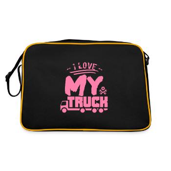 Truck Driver Truck Driver Truck Driver - Retro Bag - black/gold - Back