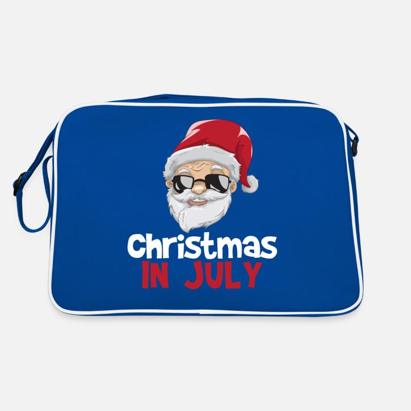 Weihnachten im Juli Santa Retro Tasche