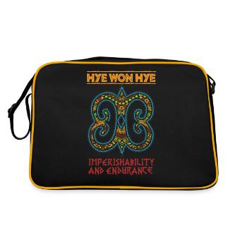 Black History Hye Won Hye African Symbol Gift - Retro Bag - black/gold - Back
