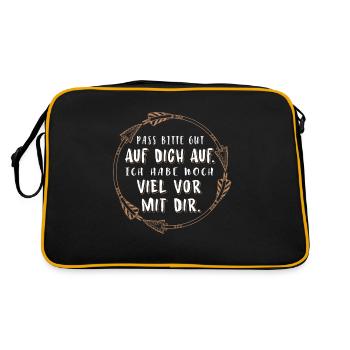 Saint Valentin Pass on Love Love Gift - Sac Retro - noir/or - Dos