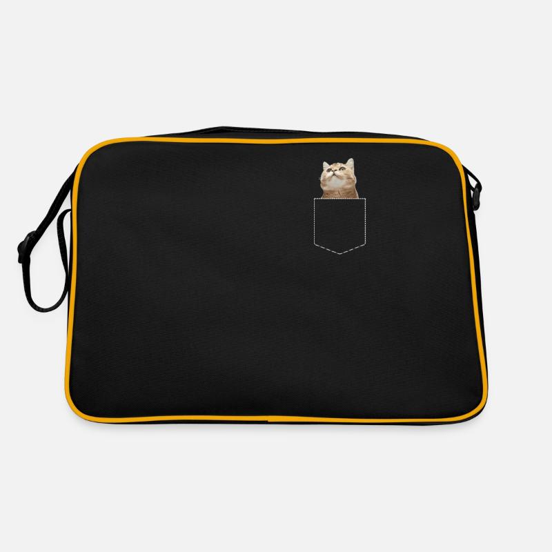 Chat de poche sac cadeau cadeau chat mignon Sac Retro