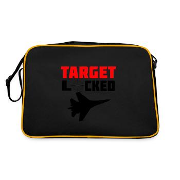 Target Locked Jet - Retro Tasche - Schwarz/Gold - Hinten