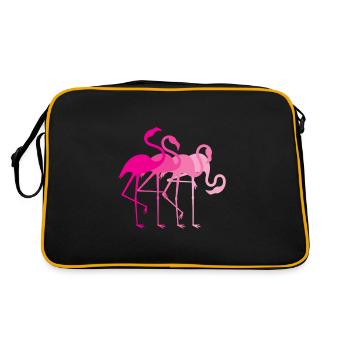 Flamingo Flamingos - Sac Retro - noir/or - Dos