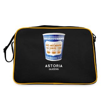 Astoria Queens Greek Coffee Paper Cup New York - Retro Bag - black/gold - Back