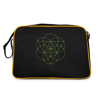 Sacred Geometry - Seed Of Life With - Retro Bag - black/gold - Back