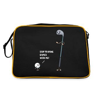 Golf vs Ball Stop Playing Games with me! Golfer - Retro Bag - black/gold - Back