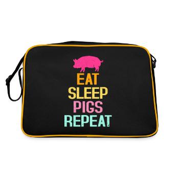 Pig - Retro Bag - black/gold - Back