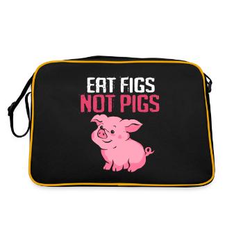 Porc sau cochon porcelet porcelet porcelet Ebene - Sac Retro - noir/or - Dos