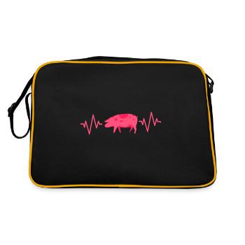 Porc sau cochon porcelet porcelet porcelet Ebene - Sac Retro - noir/or - Dos