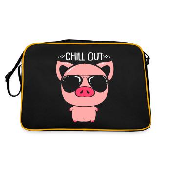 Porc sau cochon porcelet porcelet porcelet Ebene - Sac Retro - noir/or - Dos